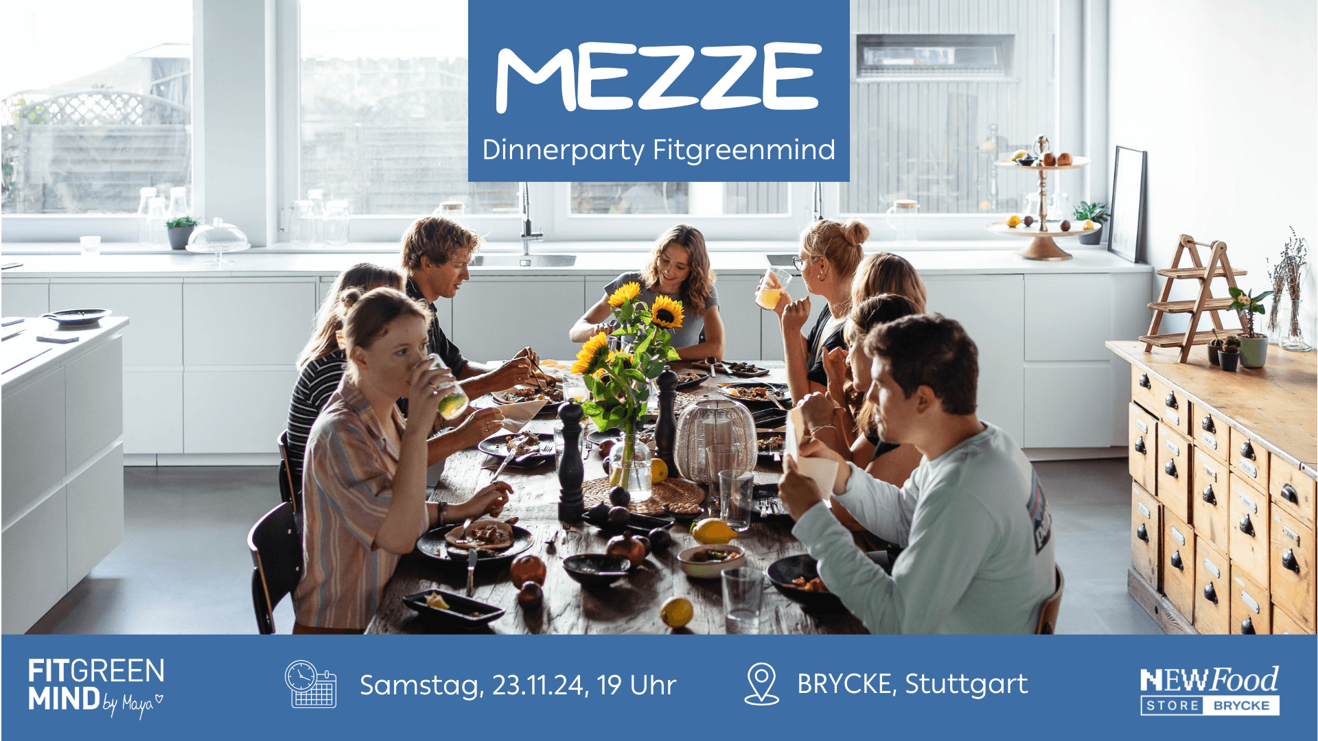 Fitgreenmind Dinnerparty | MEZZE | Samstag, 23.11.2024